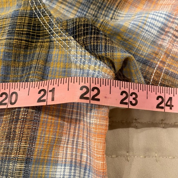 Solaris plaid button down snap shirt short sleeve size large L - Picture 2 of 7